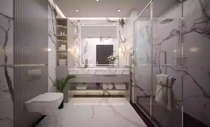 Bathroom Scene
