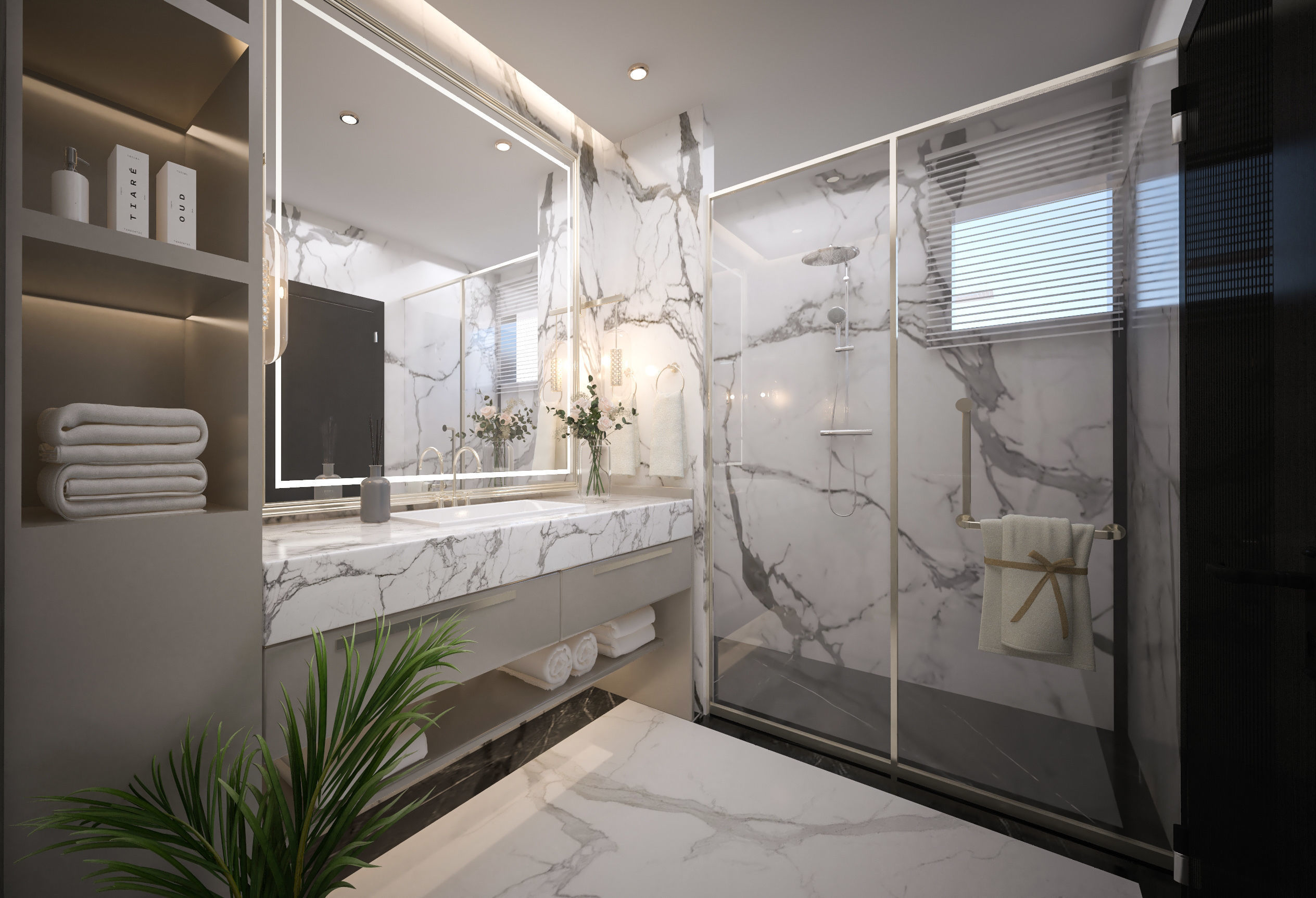 Bathroom Scene Low-poly 3D model_1