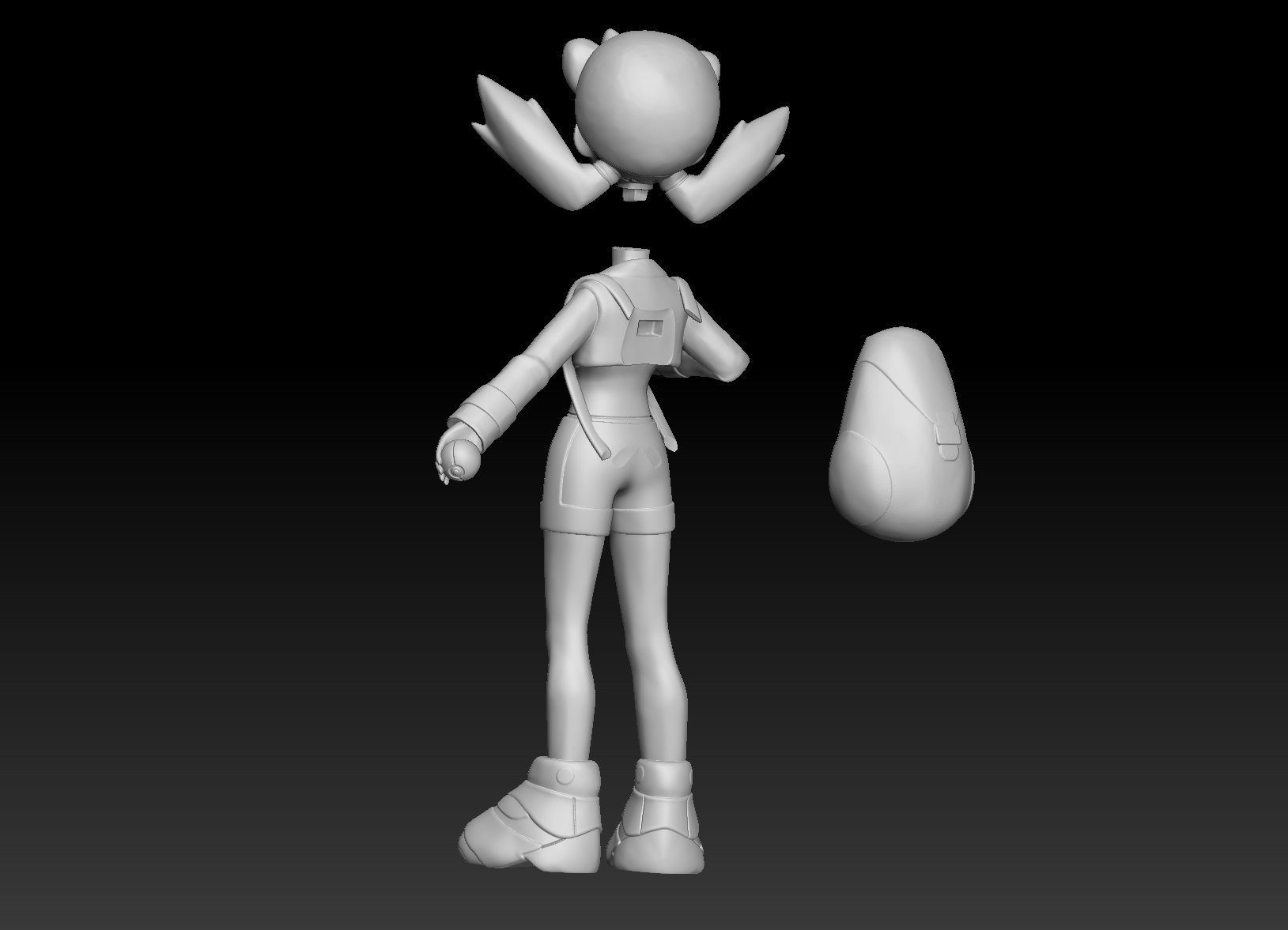 Pokemon Trainer Kris 3D print model_3