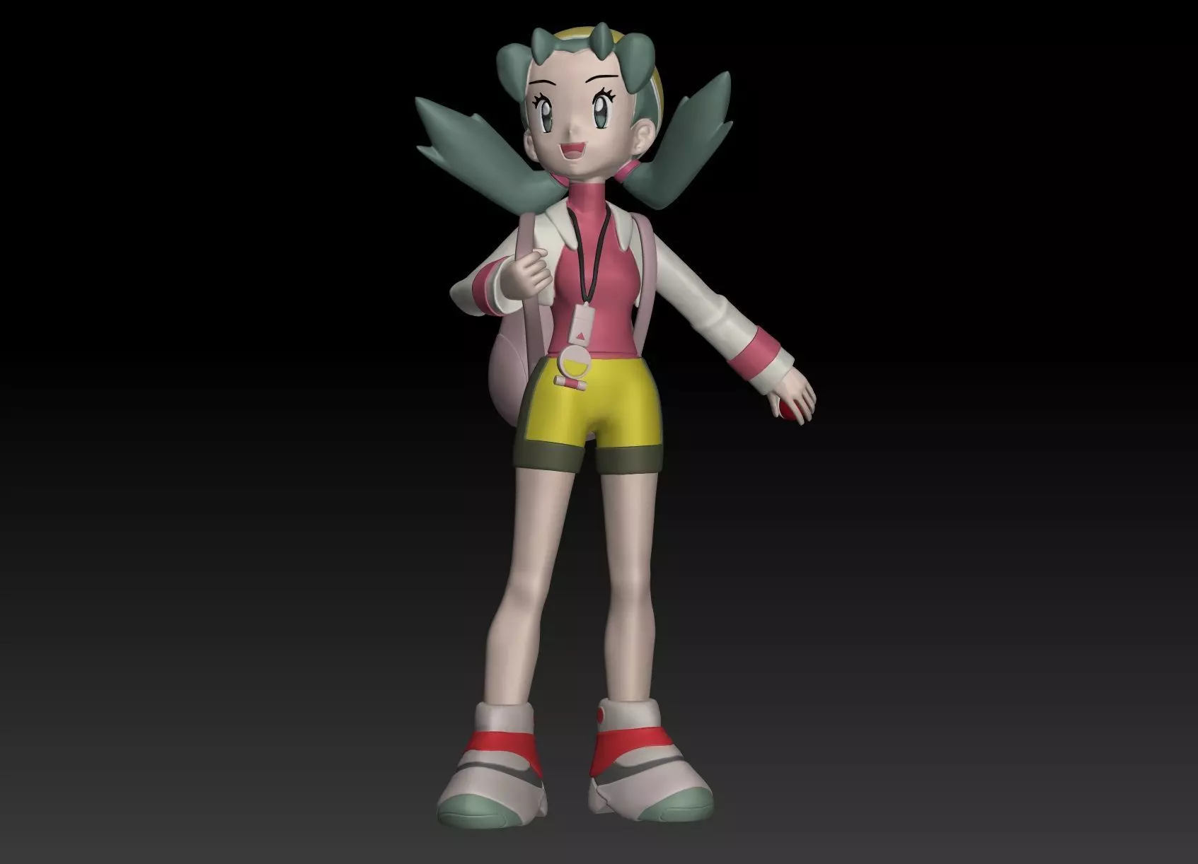 Pokemon Trainer Kris 3D print model_0