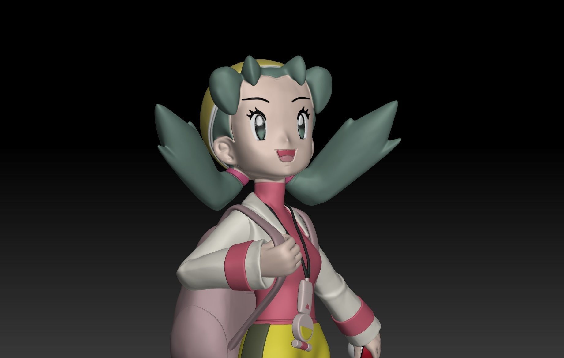 Pokemon Trainer Kris 3D print model_1