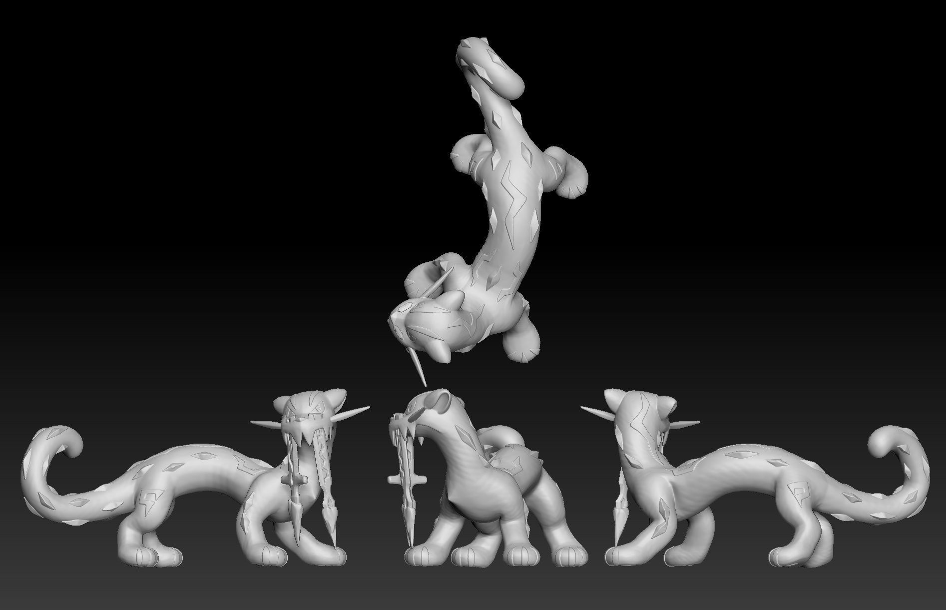 Pokemon Chien-Pao 3D print model_1