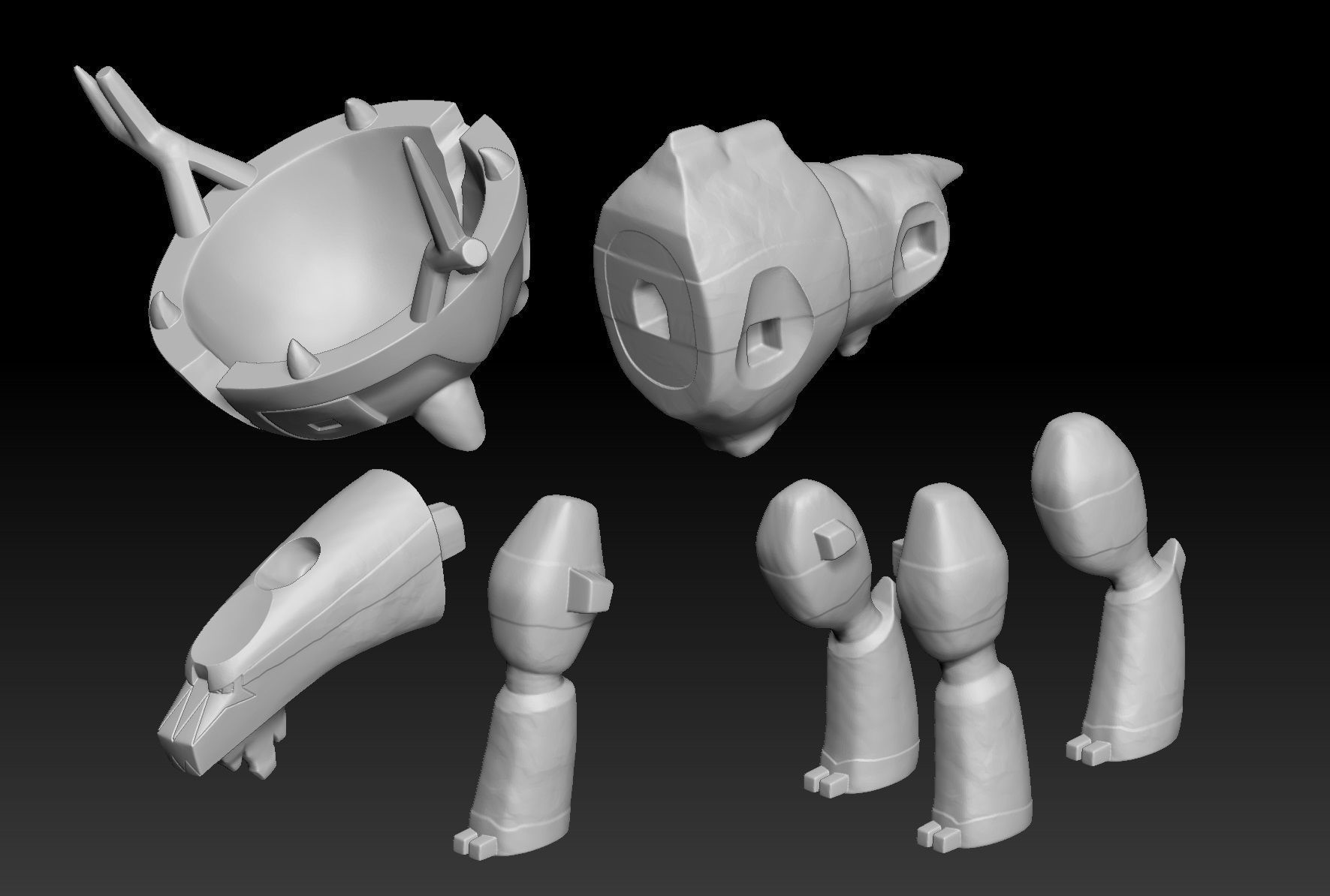 Pokemon Ting-Lu 3D print model_2