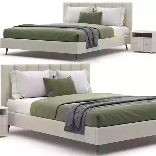 colette upholstered queen platform bed