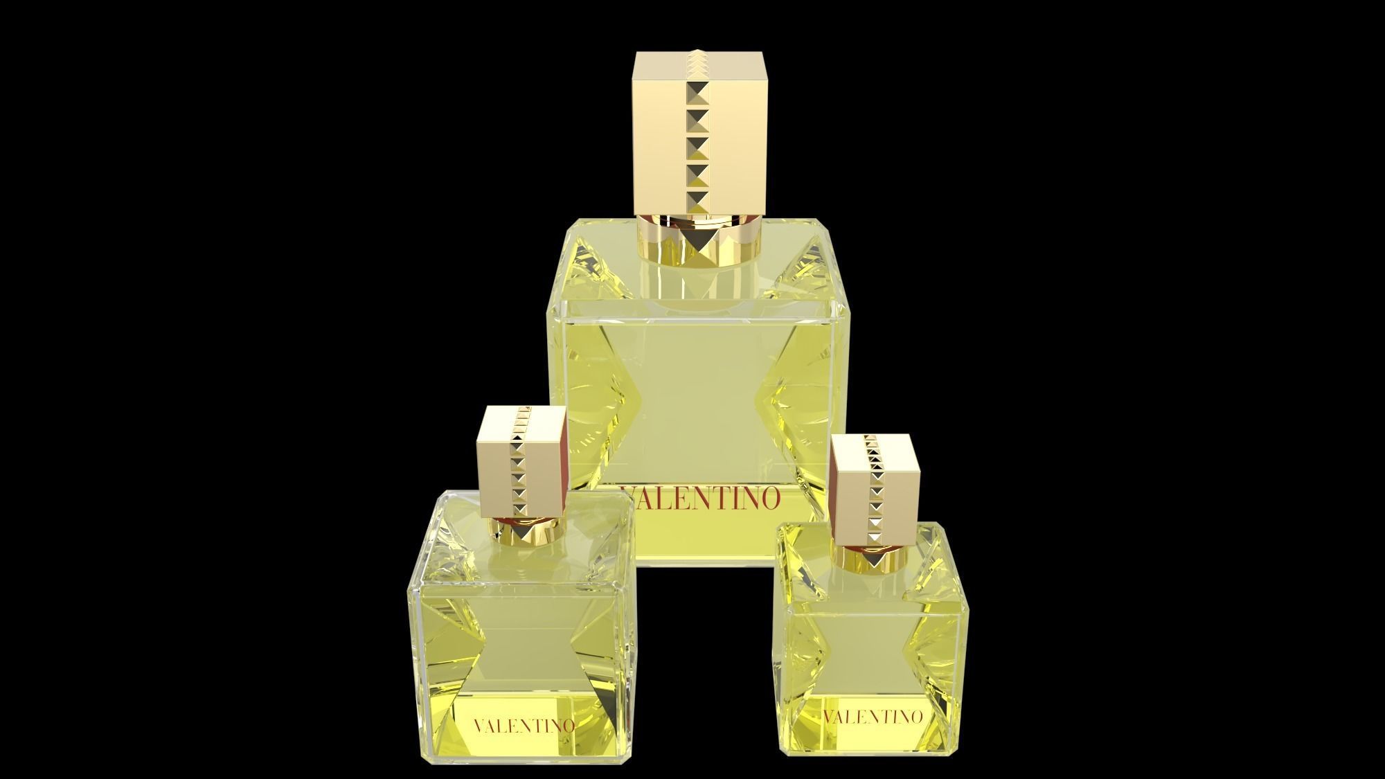 VALENTINO VOCE VIVA BOTTLE OF PERFUME 3D model_1