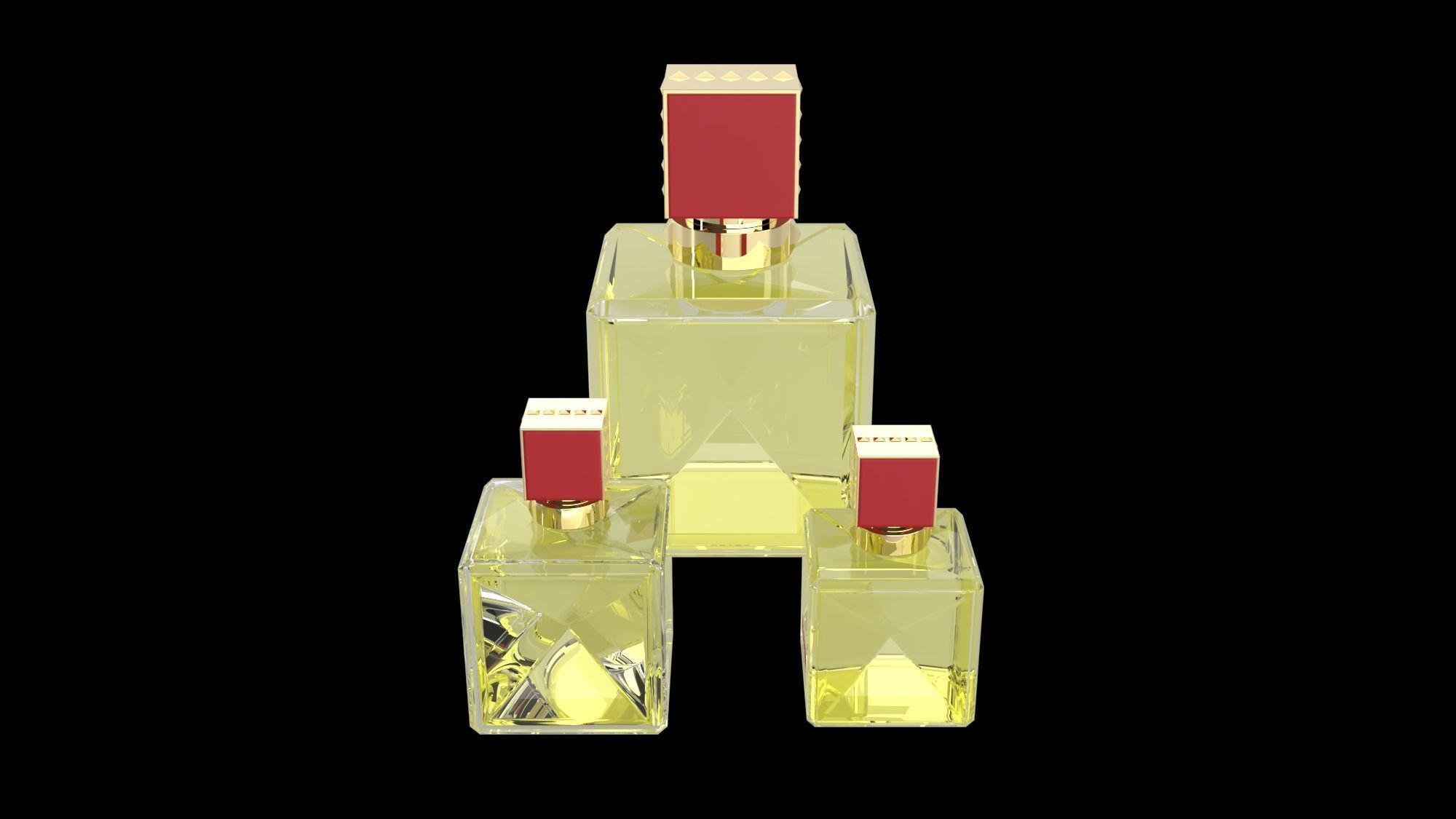 VALENTINO VOCE VIVA BOTTLE OF PERFUME 3D model_4