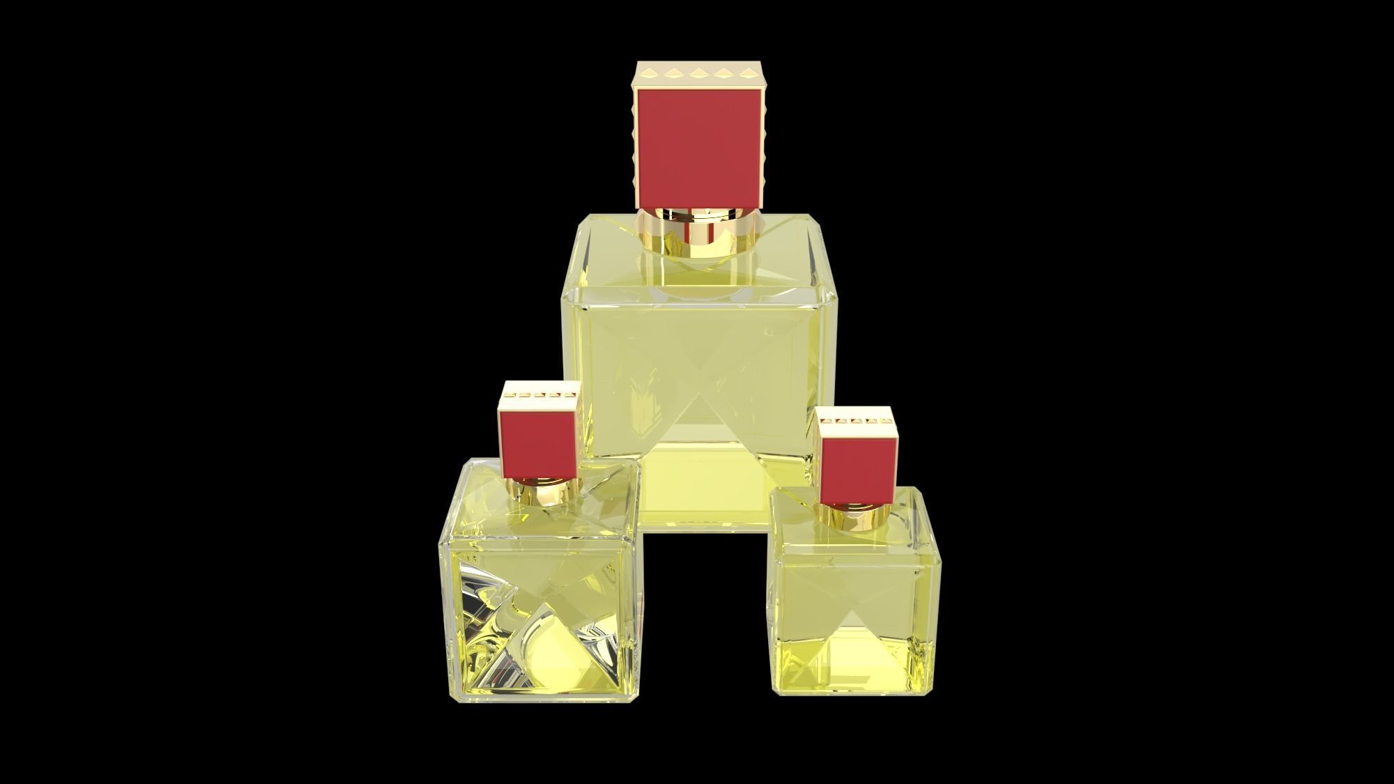 VALENTINO VOCE VIVA BOTTLE OF PERFUME 3D model_2