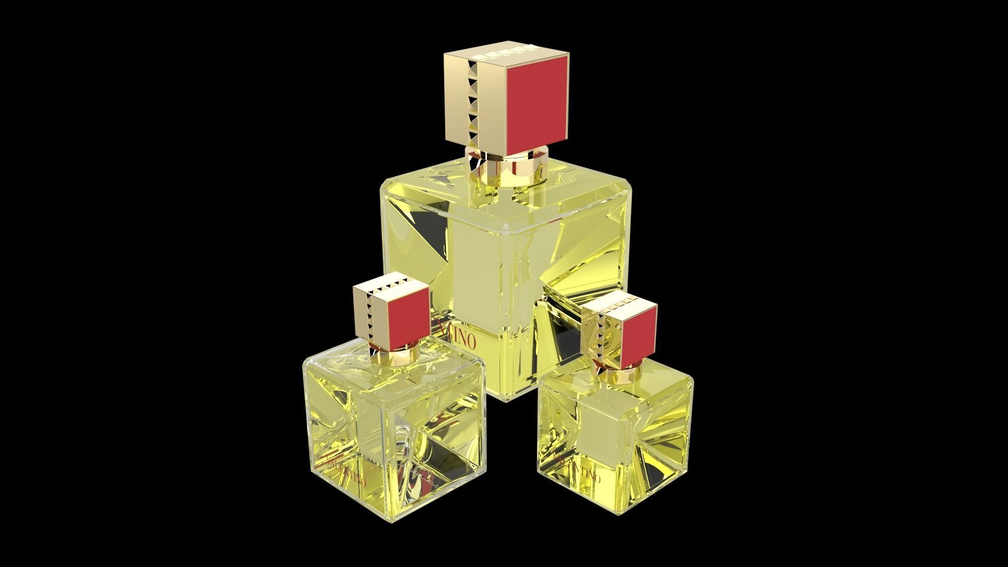 VALENTINO VOCE VIVA BOTTLE OF PERFUME 3D model_3