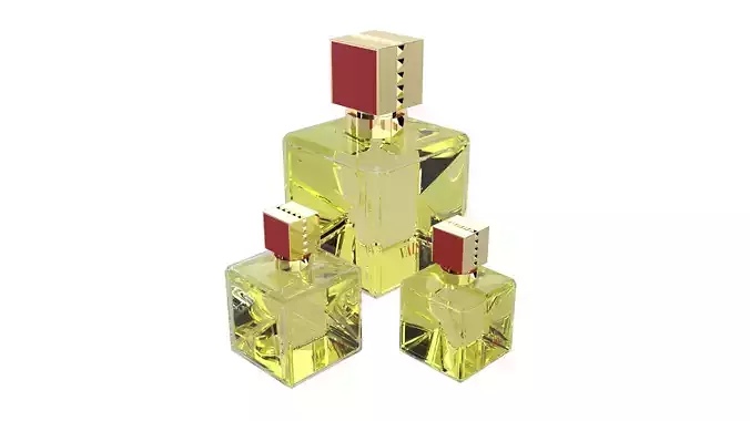 VALENTINO VOCE VIVA BOTTLE OF PERFUME 3D model VALENTINO VOCE VIVA BOTTLE OF PERFUME 3D model