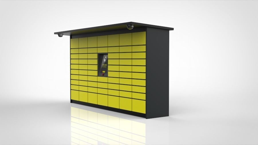 3D Parcel Locker Model 3D model_2