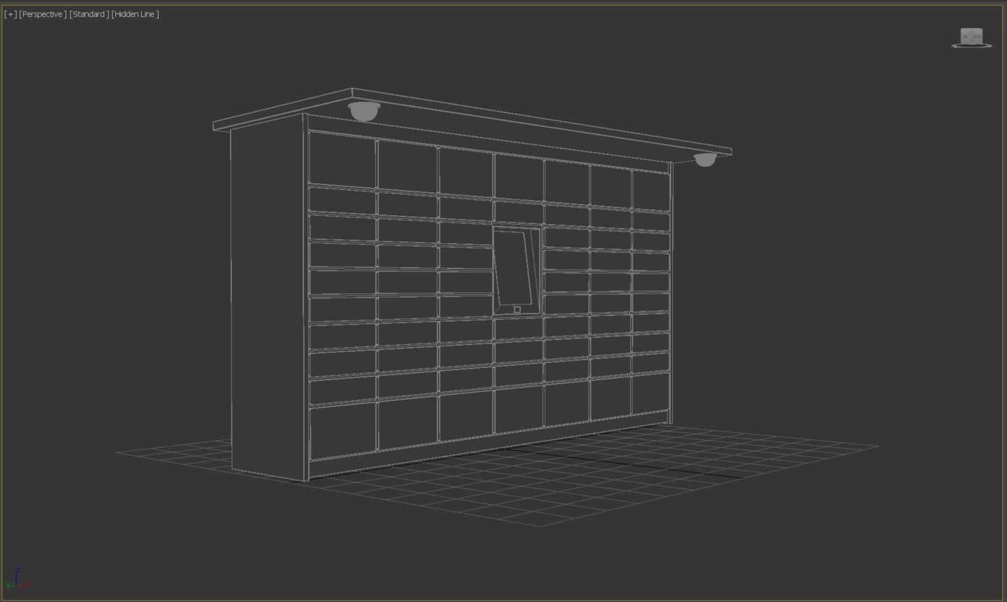 3D Parcel Locker Model 3D model_3