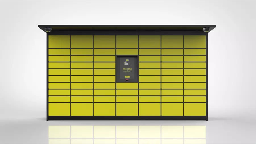 3D Parcel Locker Model 3D model_0