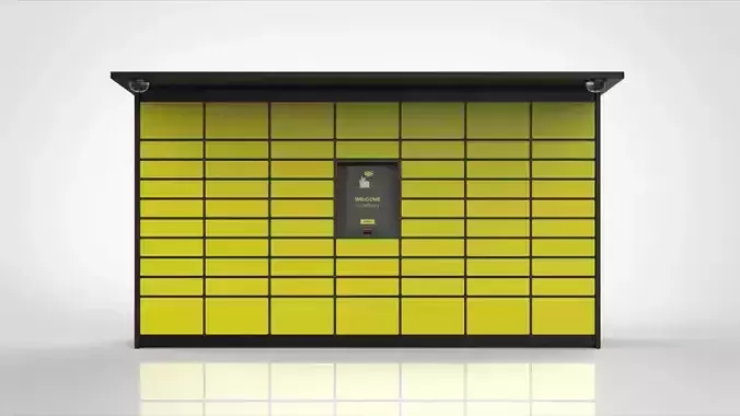 3D Parcel Locker Model 3D model