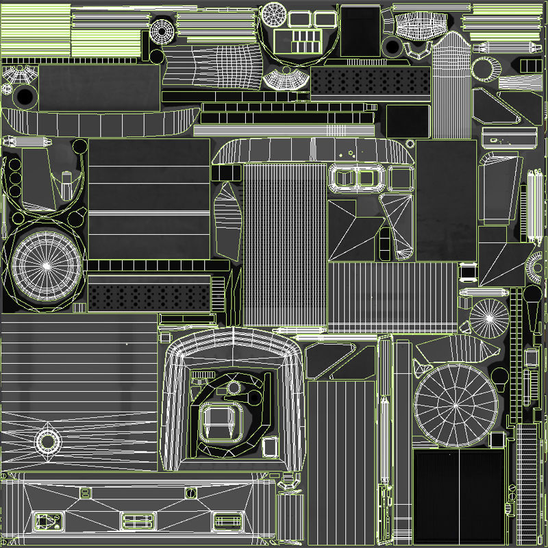 Kenworth W900 wrecker truck Low-poly 3D model_64