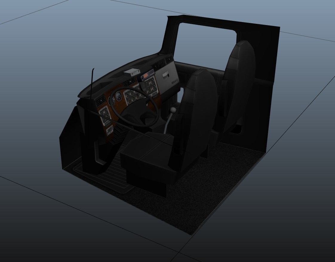 Kenworth W900 wrecker truck Low-poly 3D model_55