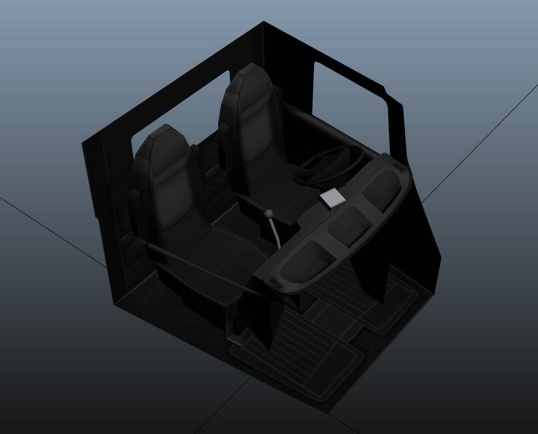 Kenworth W900 wrecker truck Low-poly 3D model_56