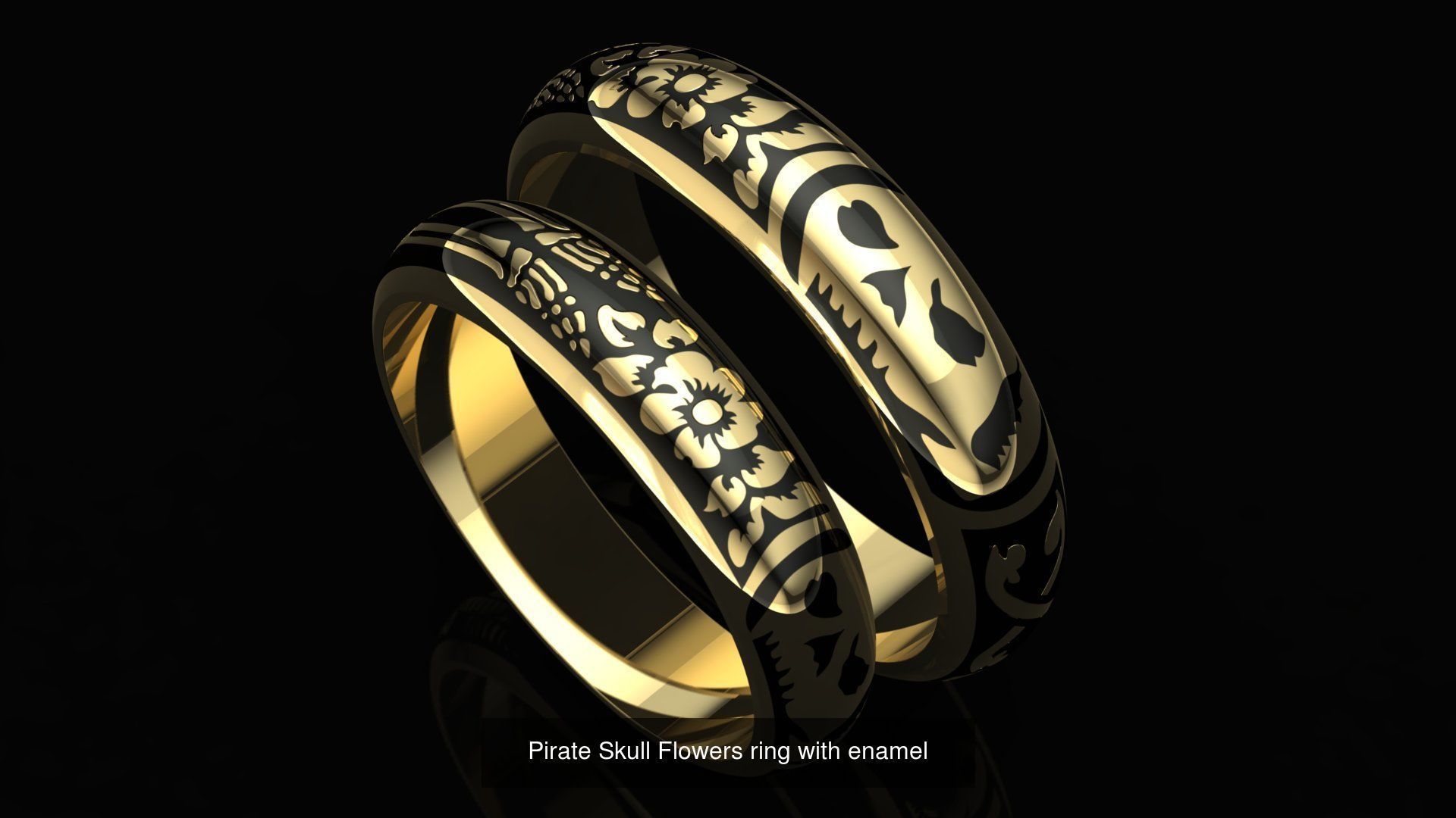 Wedding rings 3D Model Collection_3