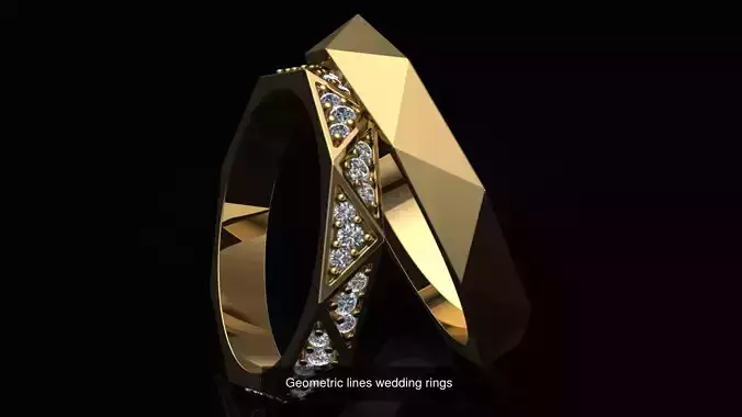 Wedding rings 3D Model Collection