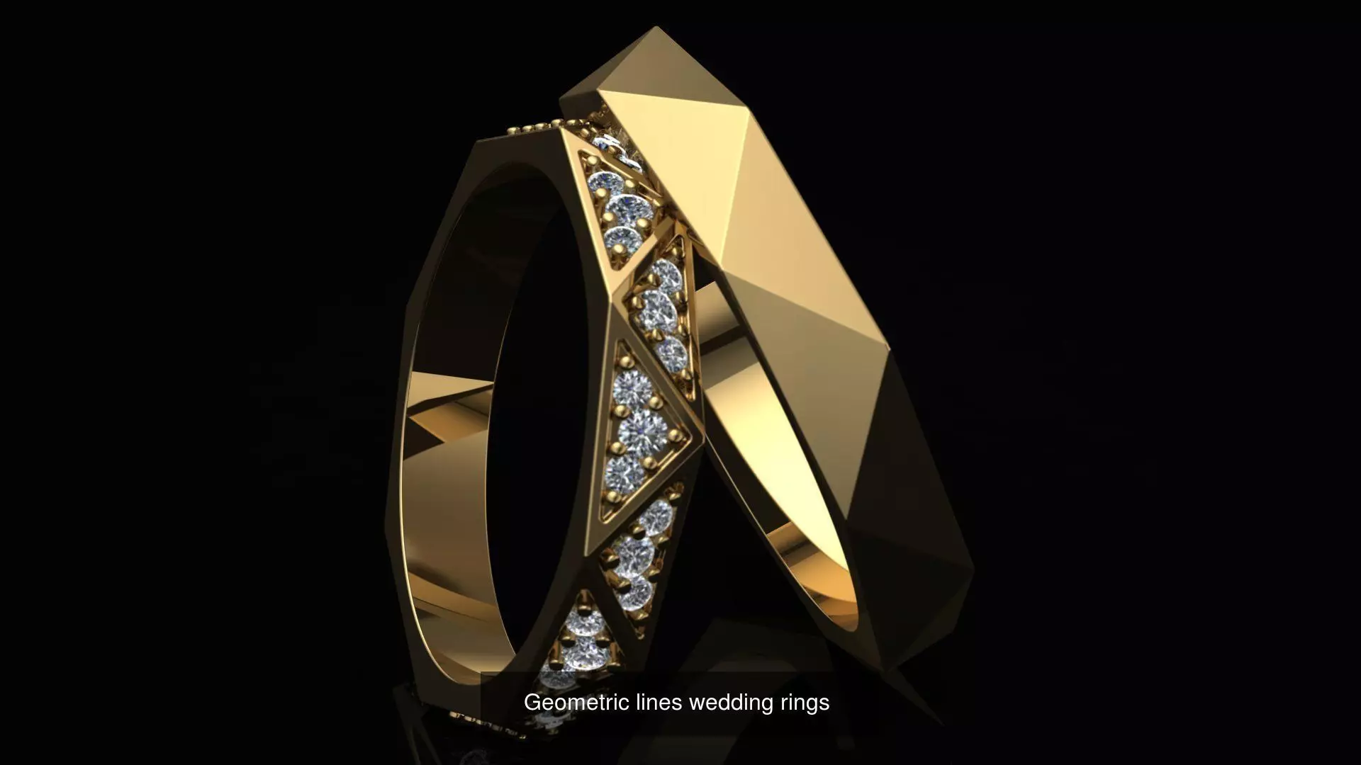 Wedding rings 3D Model Collection_0