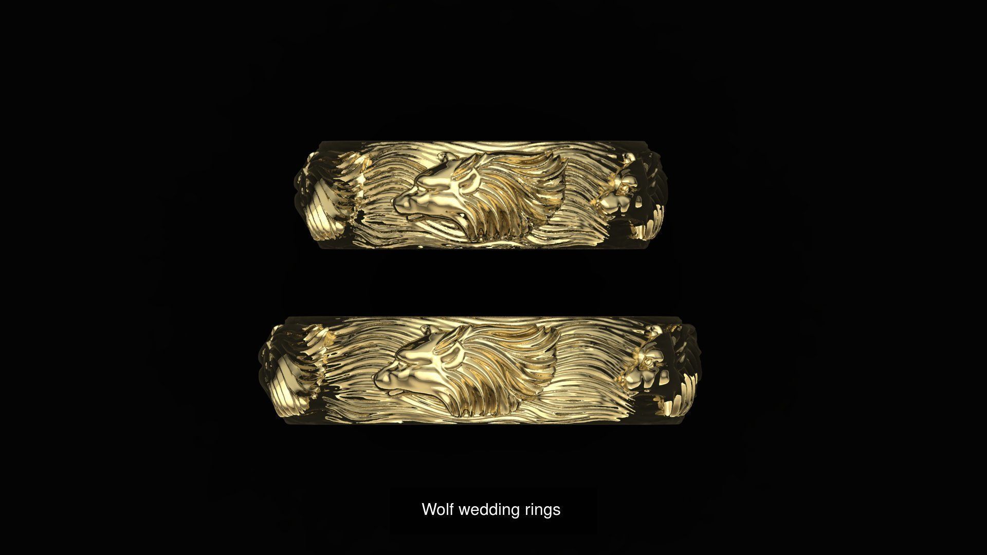 Wedding rings 3D Model Collection_4