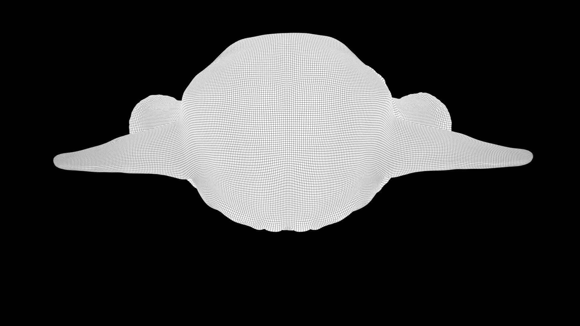 Grogu Baby yoda Low-poly 3D model_46