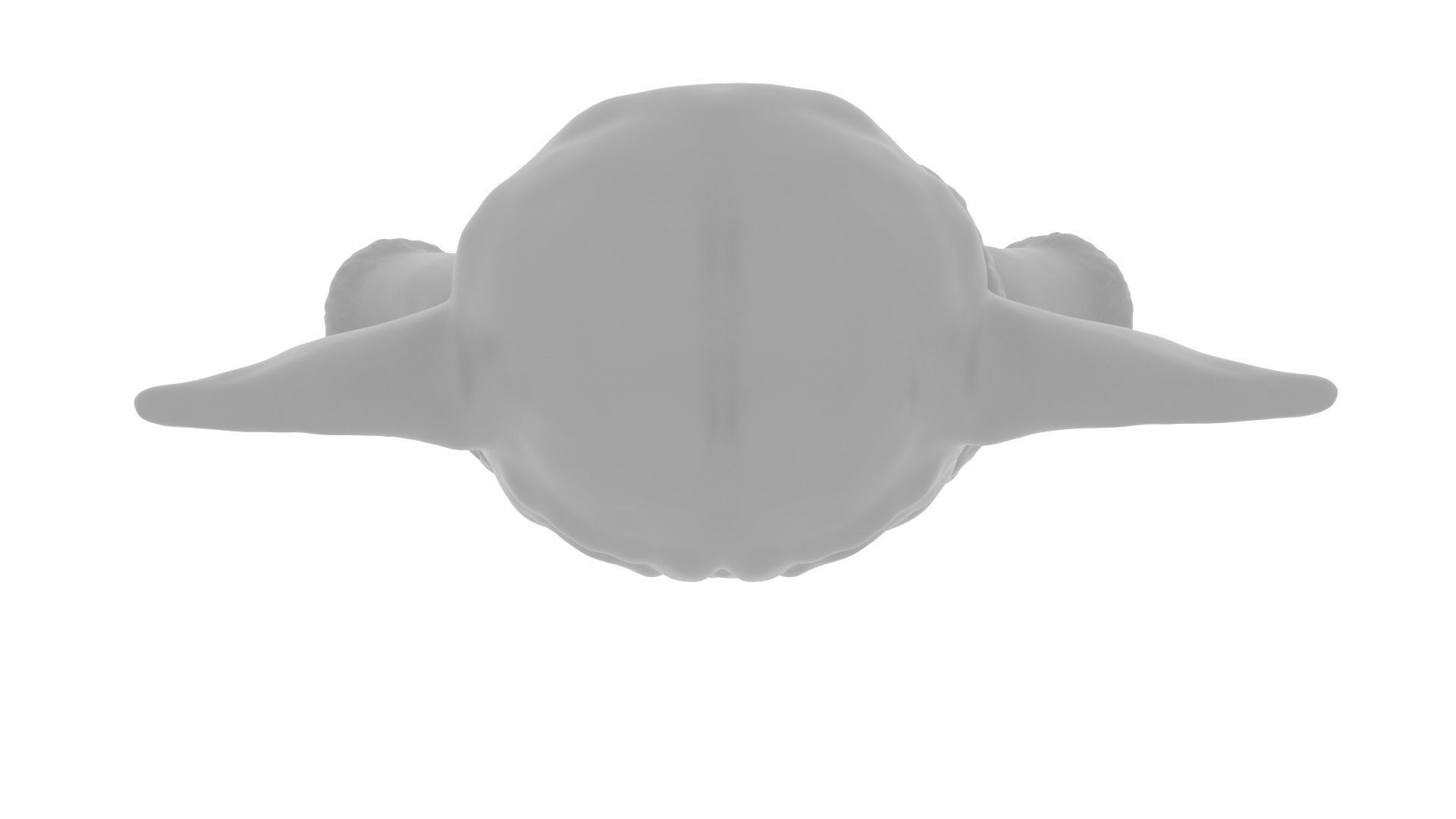 Grogu Baby yoda Low-poly 3D model_30