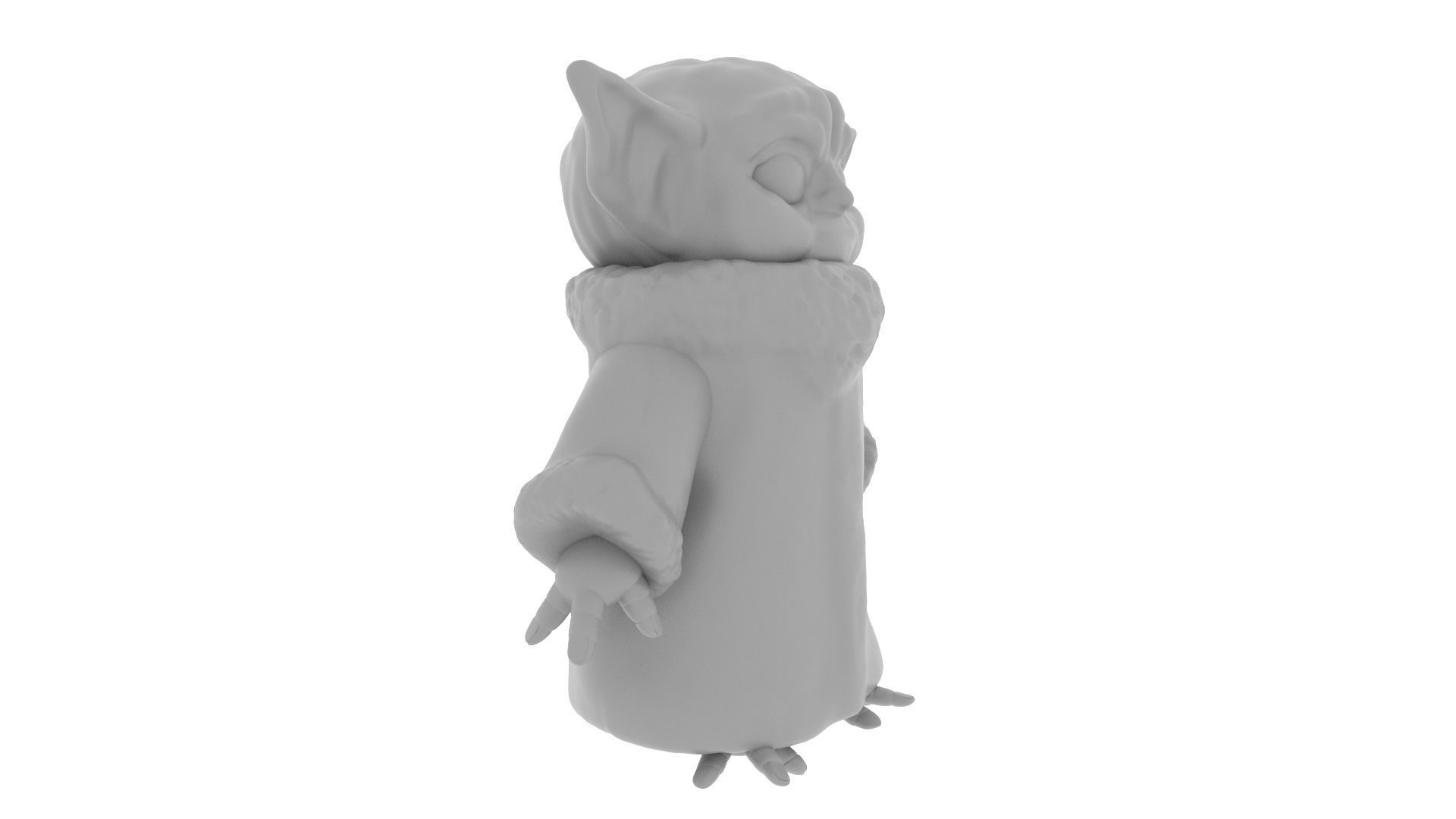 Grogu Baby yoda Low-poly 3D model_27