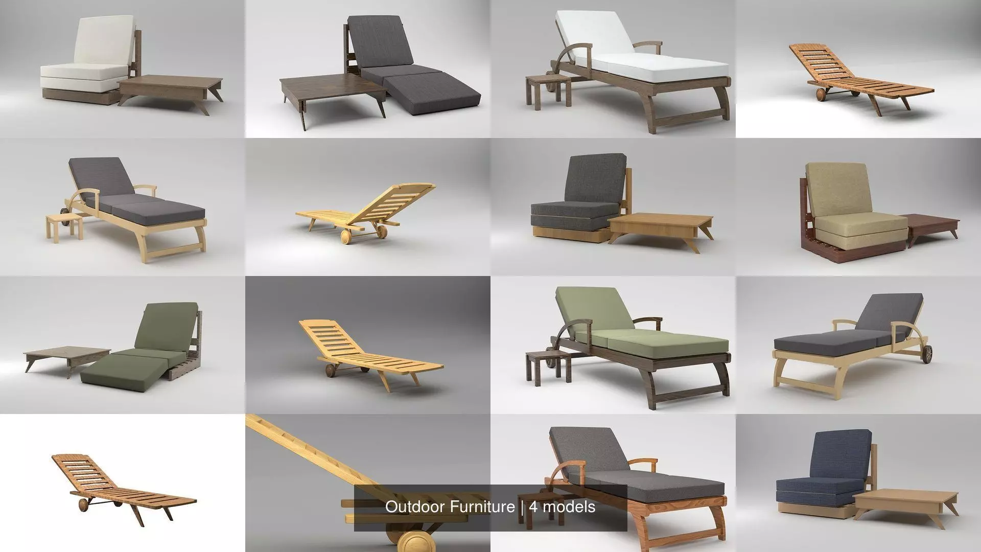 Outdoor Furniture 3D Model Collection_0