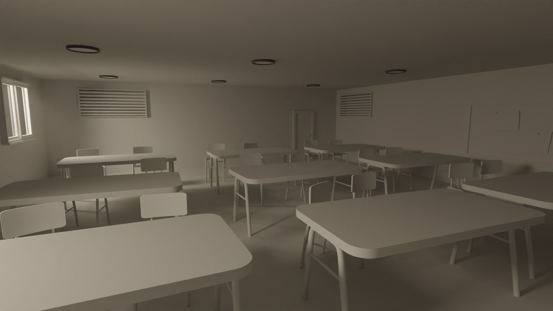 Classroom 3D model_11