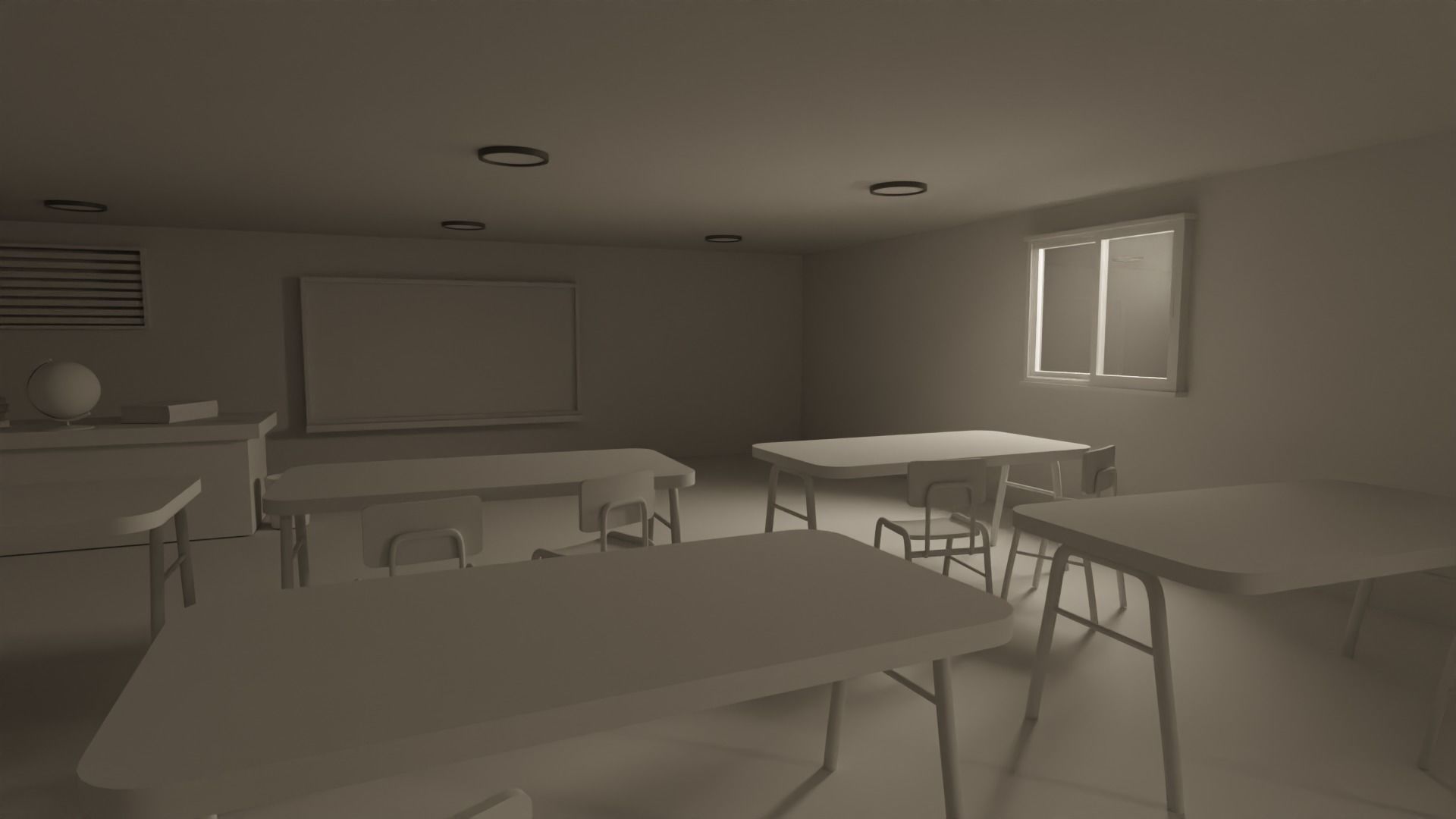 Classroom 3D model_10