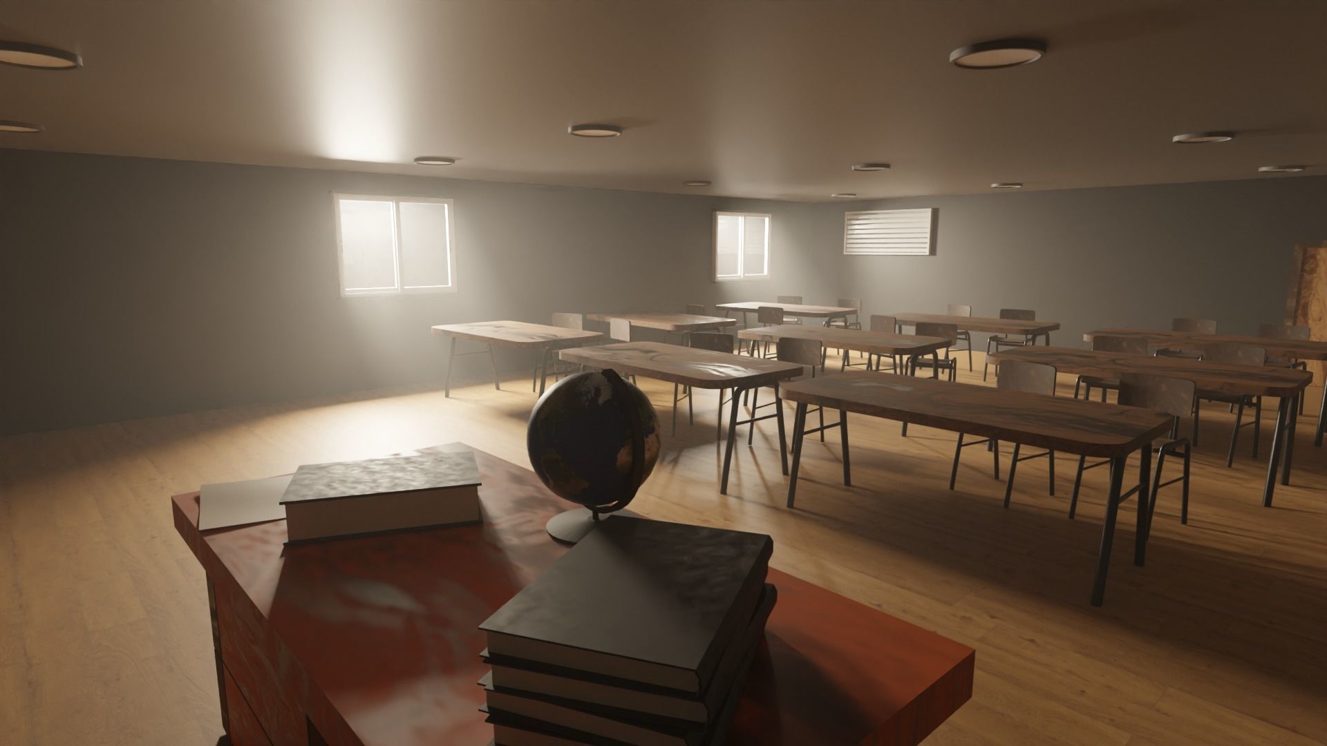 Classroom 3D model_7