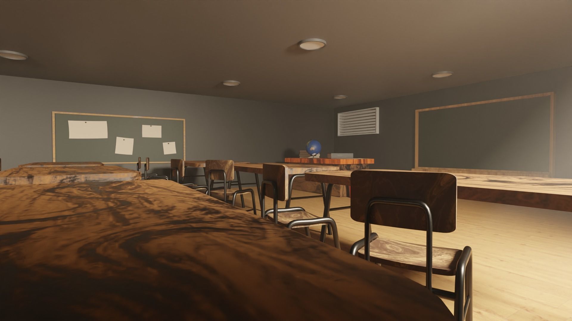 Classroom 3D model_9
