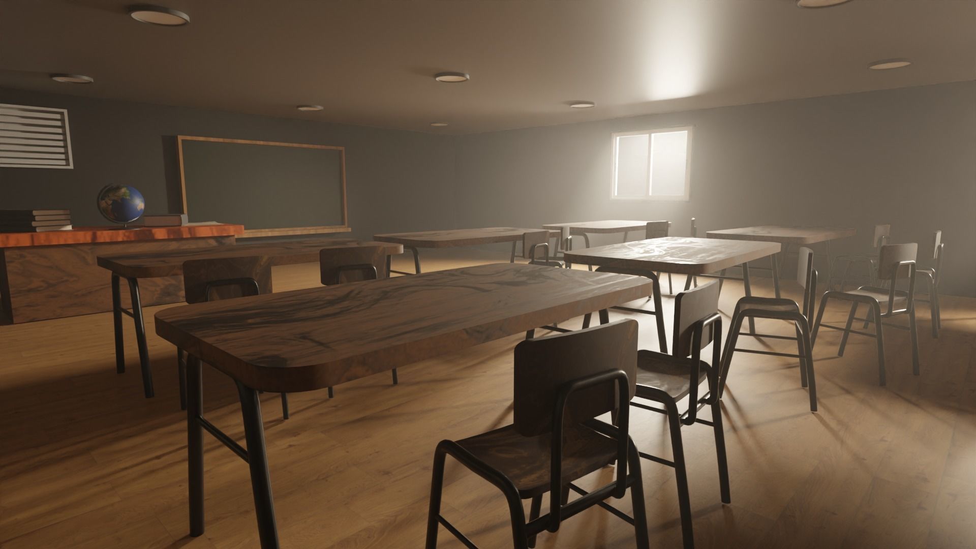 Classroom 3D model_3