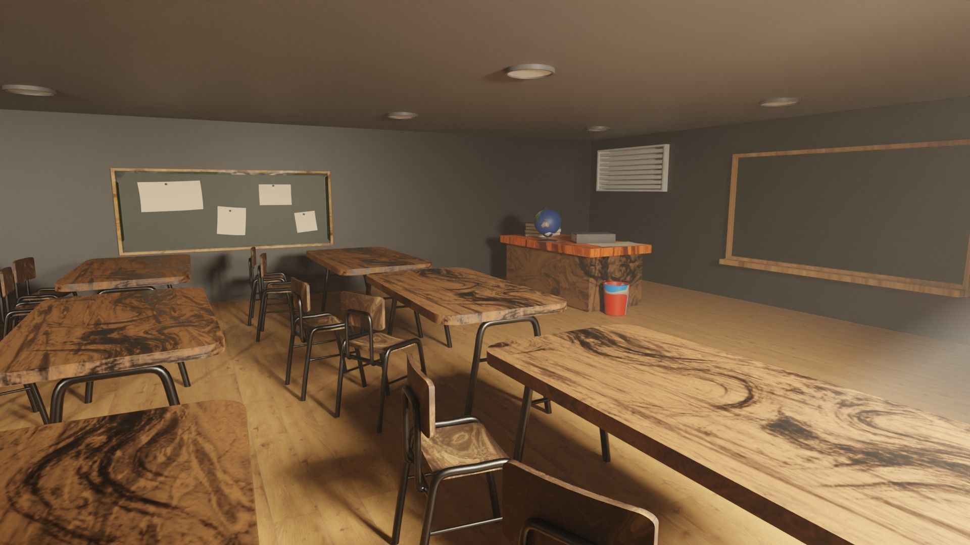 Classroom 3D model_8