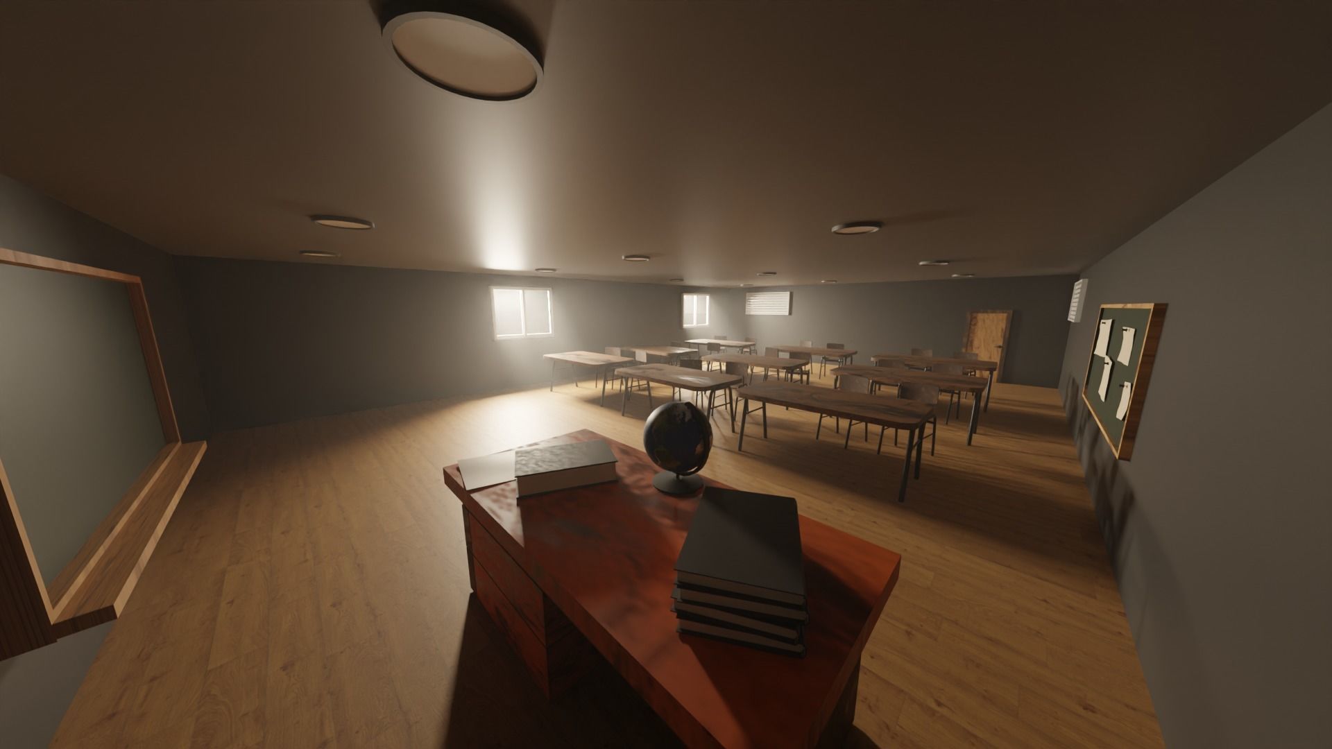 Classroom 3D model_5