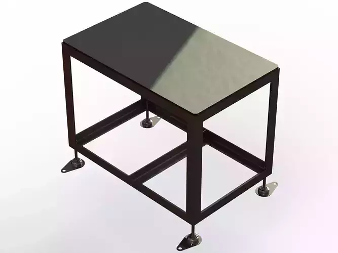 Angle Iron Table Frame 3D model