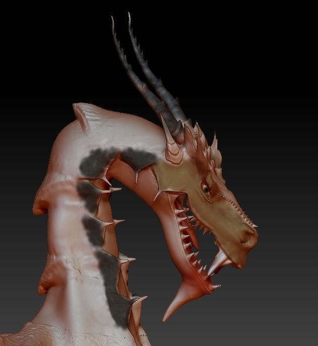 Dragon house 3D model_6