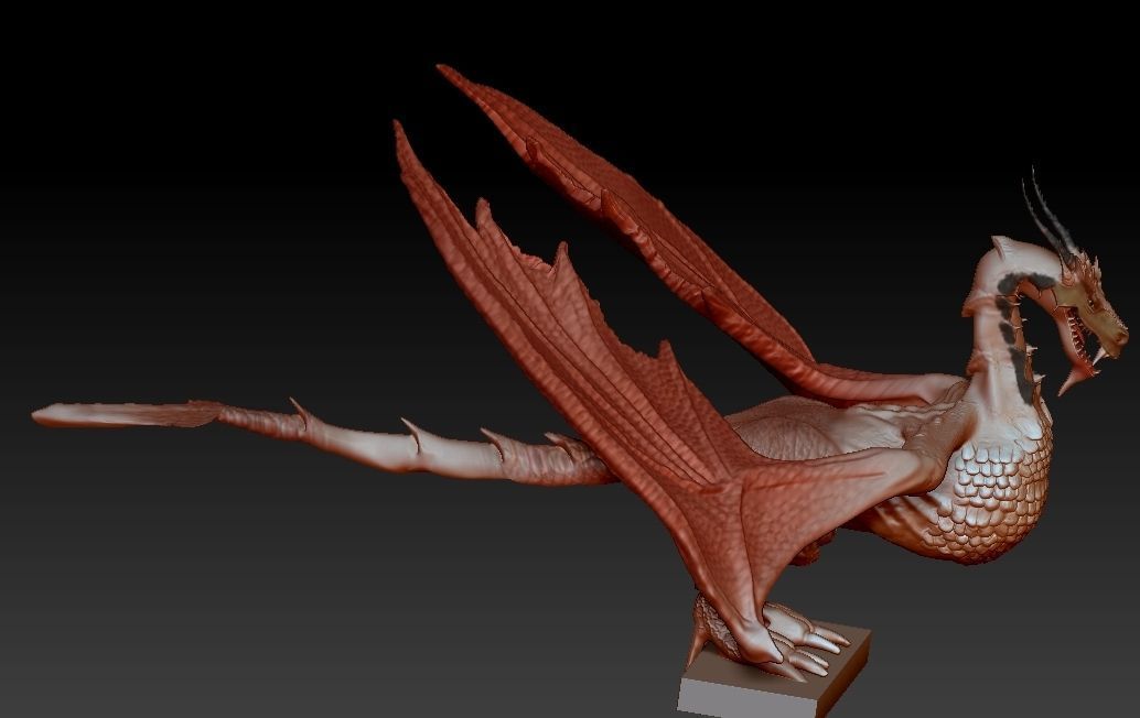 Dragon house 3D model_3