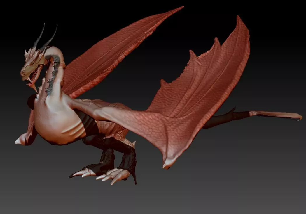 Dragon house 3D model_0