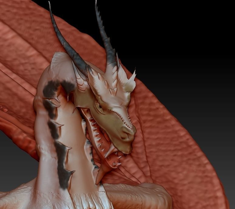 Dragon house 3D model_7