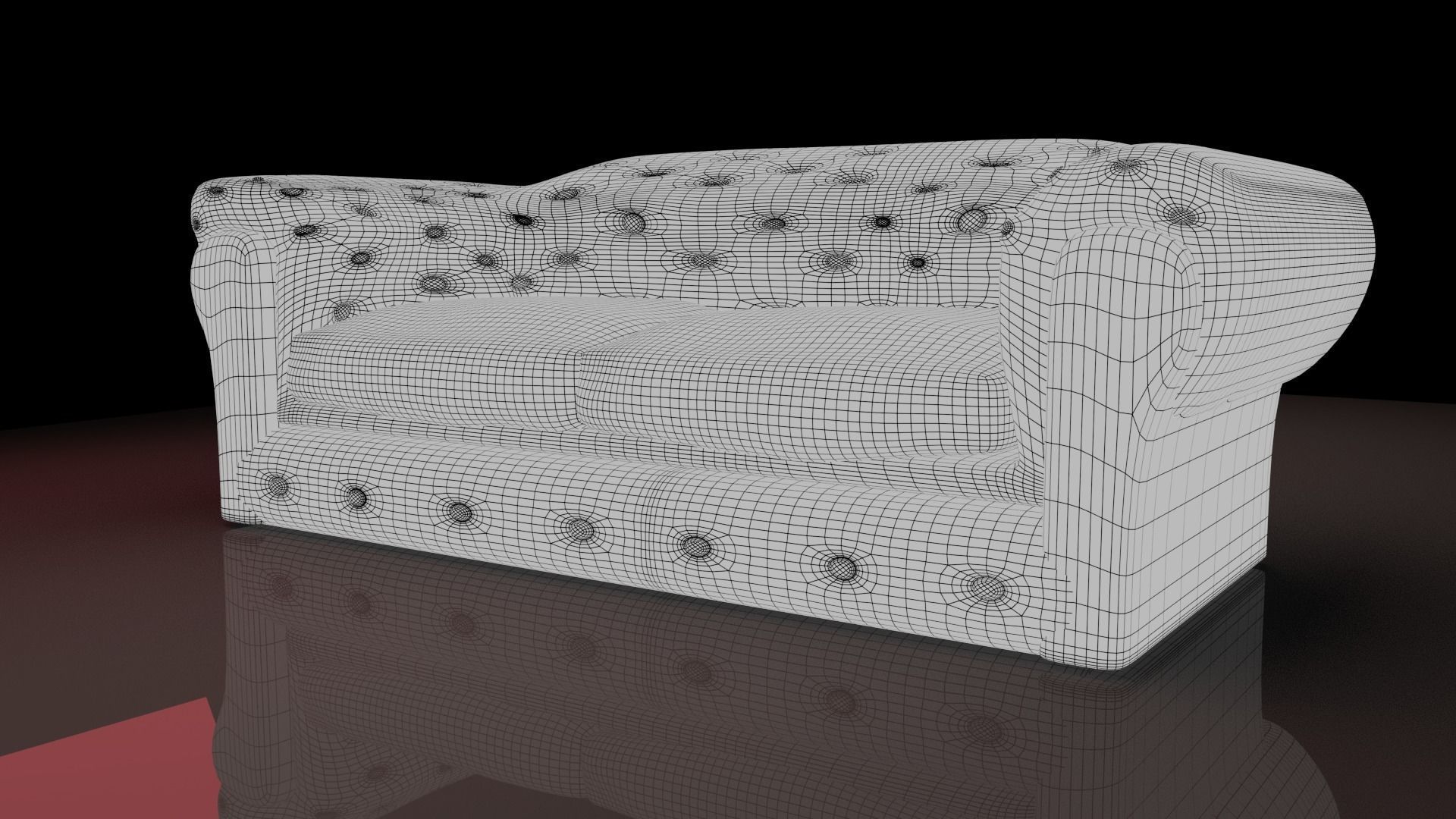 Old Sofa 3D model_2