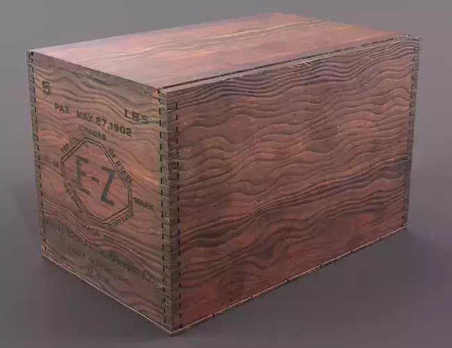 E-Z Welding Compound Wooden Box