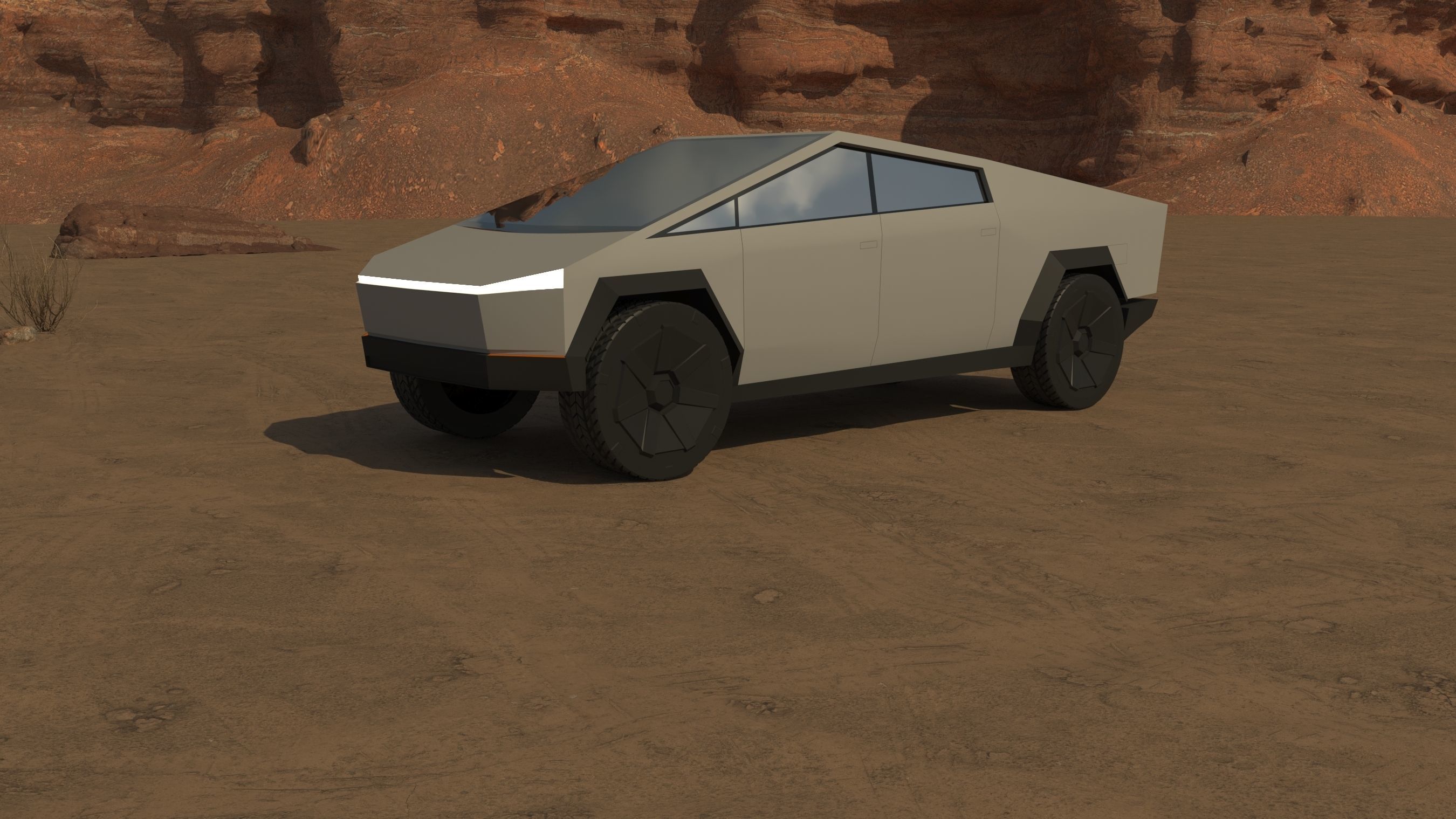 cyber truck 3D model_1