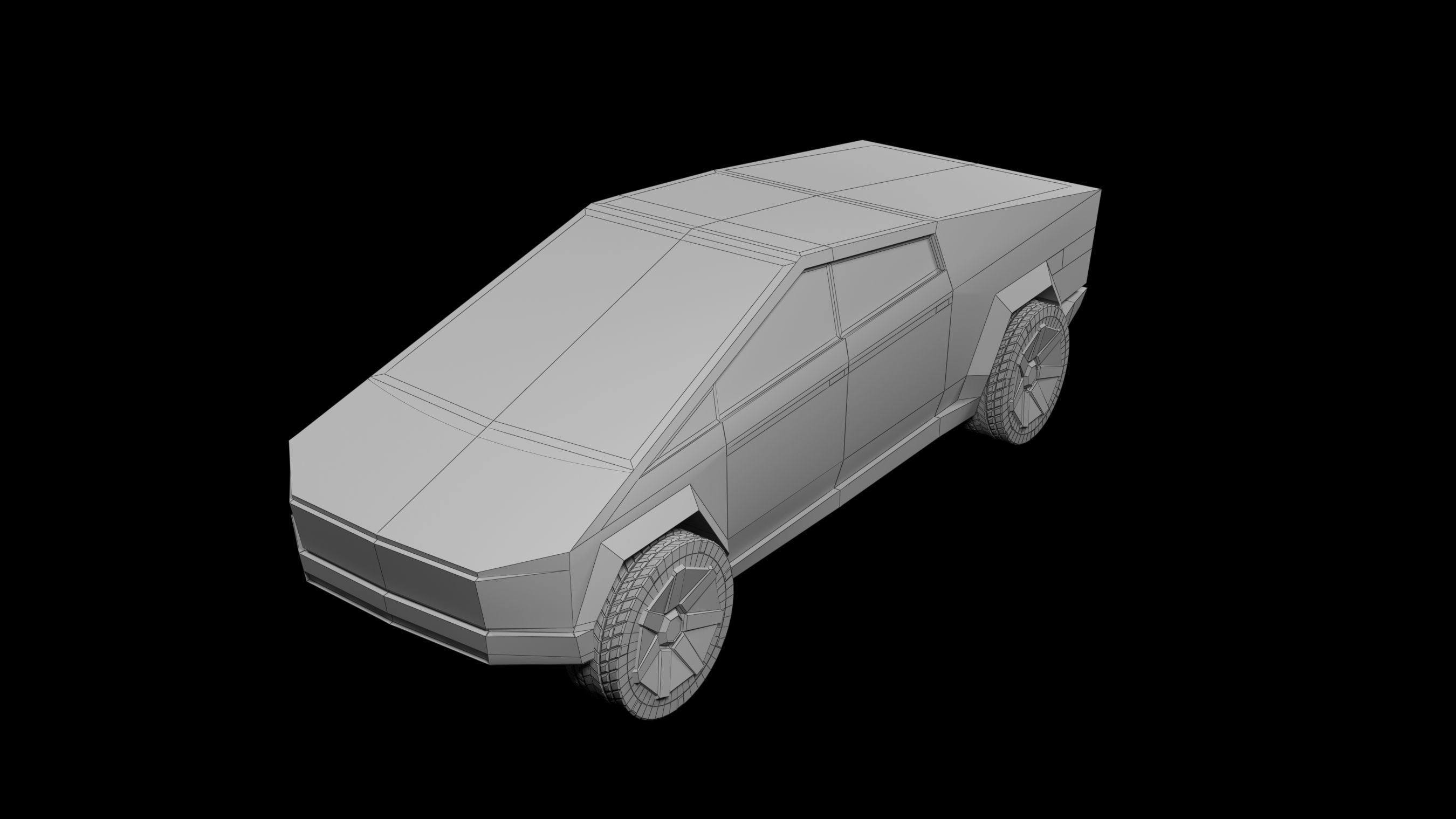 cyber truck 3D model_5