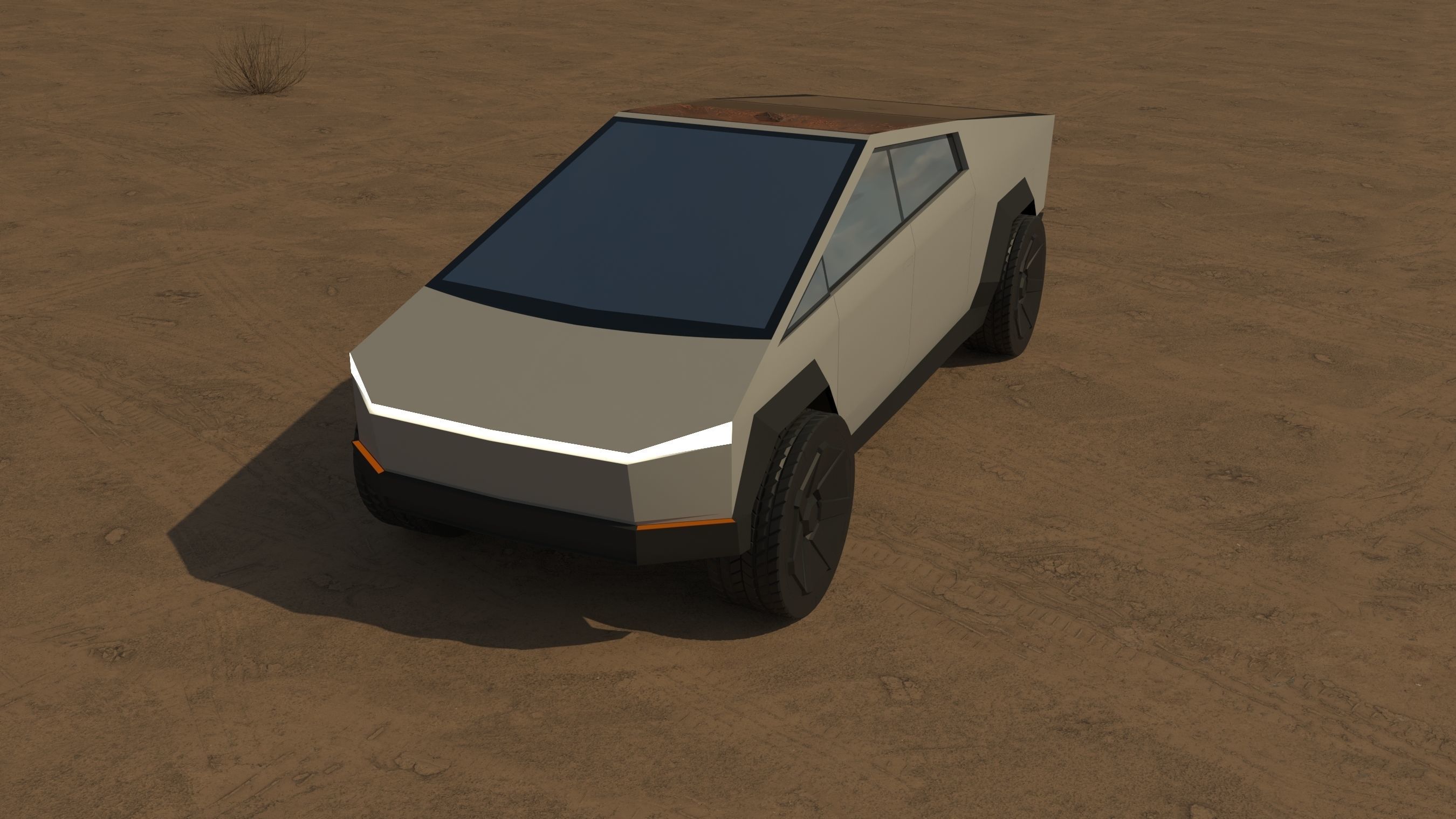 cyber truck 3D model_2