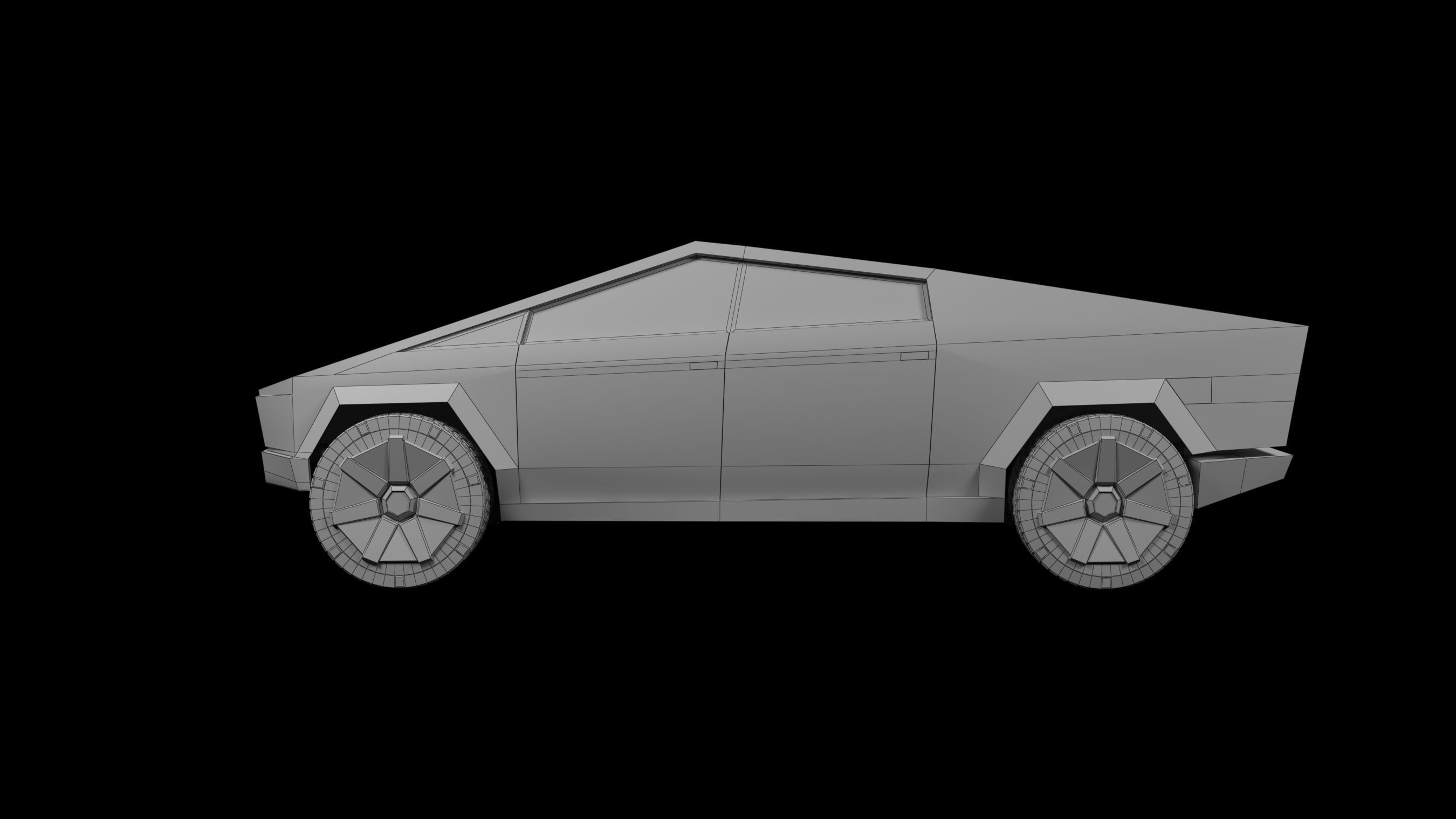 cyber truck 3D model_4