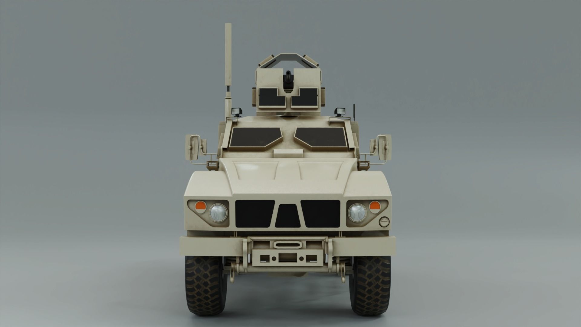 3D Oshkosh M-ATV Low Poly 3D Model model Low-poly 3D model_2