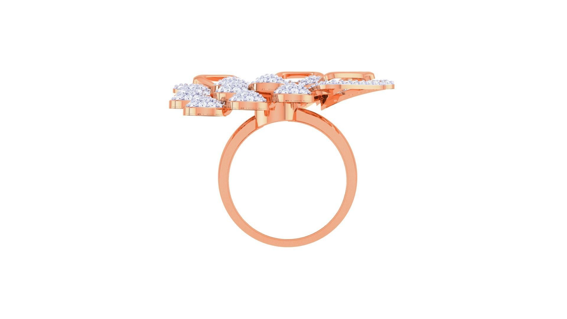 High Jewelry Cocktail Ring 3dm stl obj mtl glb gltf 3mf renders 3D print model_13