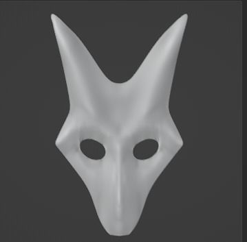 Mask 3D Model Free low-poly 3D model_1