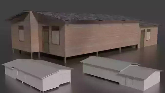 Rumah Kayu Panggung 001-020 FBX